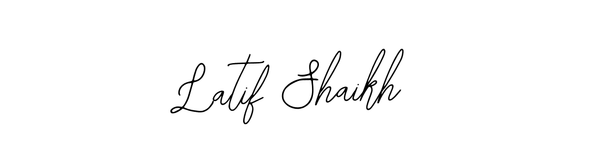 Similarly Bearetta-2O07w is the best handwritten signature design. Signature creator online .You can use it as an online autograph creator for name Latif Shaikh. Latif Shaikh signature style 12 images and pictures png