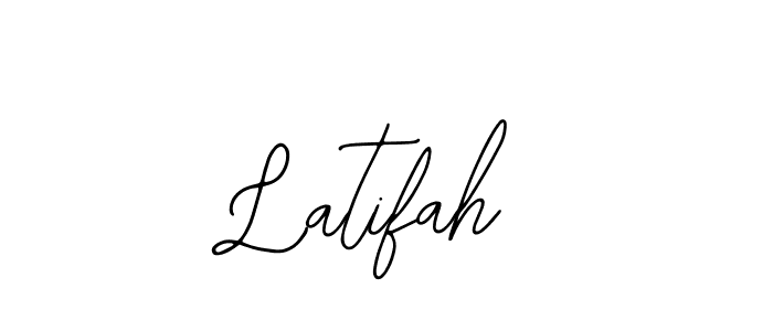 How to make Latifah name signature. Use Bearetta-2O07w style for creating short signs online. This is the latest handwritten sign. Latifah signature style 12 images and pictures png