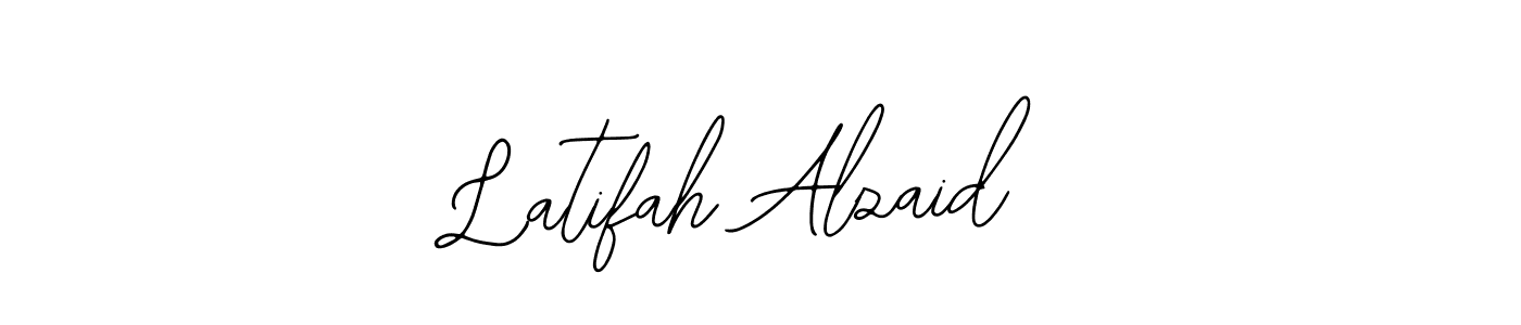 You should practise on your own different ways (Bearetta-2O07w) to write your name (Latifah Alzaid) in signature. don't let someone else do it for you. Latifah Alzaid signature style 12 images and pictures png