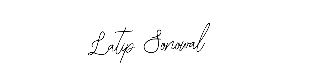 How to Draw Latip Sonowal signature style? Bearetta-2O07w is a latest design signature styles for name Latip Sonowal. Latip Sonowal signature style 12 images and pictures png