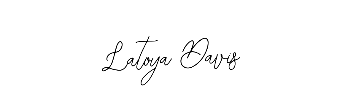 Bearetta-2O07w is a professional signature style that is perfect for those who want to add a touch of class to their signature. It is also a great choice for those who want to make their signature more unique. Get Latoya Davis name to fancy signature for free. Latoya Davis signature style 12 images and pictures png