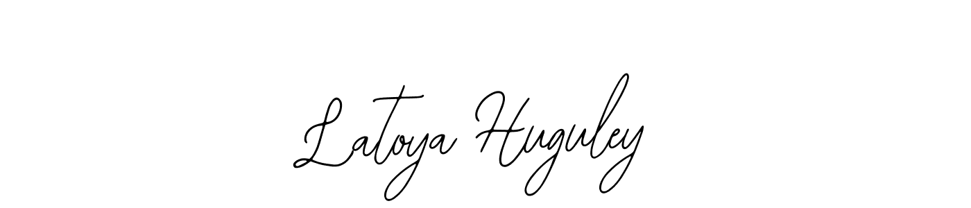 Make a beautiful signature design for name Latoya Huguley. With this signature (Bearetta-2O07w) style, you can create a handwritten signature for free. Latoya Huguley signature style 12 images and pictures png