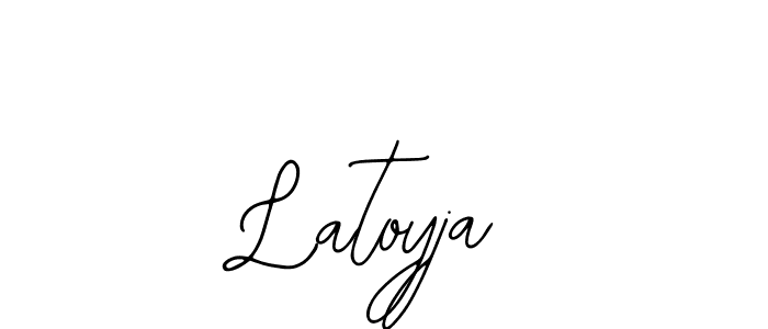 Make a beautiful signature design for name Latoyja. With this signature (Bearetta-2O07w) style, you can create a handwritten signature for free. Latoyja signature style 12 images and pictures png