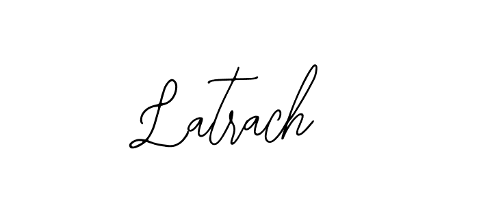 if you are searching for the best signature style for your name Latrach. so please give up your signature search. here we have designed multiple signature styles  using Bearetta-2O07w. Latrach signature style 12 images and pictures png