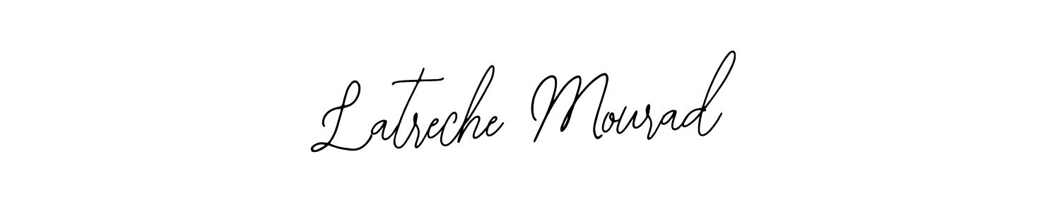 Make a beautiful signature design for name Latreche Mourad. With this signature (Bearetta-2O07w) style, you can create a handwritten signature for free. Latreche Mourad signature style 12 images and pictures png