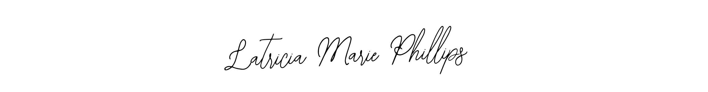 if you are searching for the best signature style for your name Latricia Marie Phillips. so please give up your signature search. here we have designed multiple signature styles  using Bearetta-2O07w. Latricia Marie Phillips signature style 12 images and pictures png