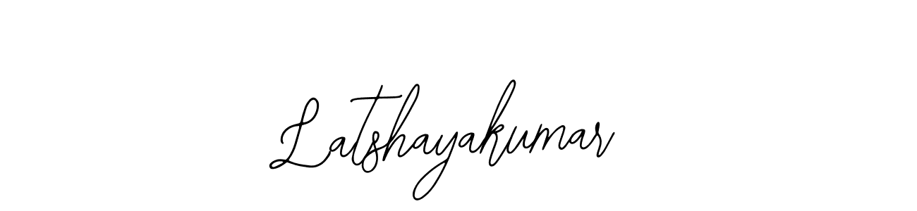 Use a signature maker to create a handwritten signature online. With this signature software, you can design (Bearetta-2O07w) your own signature for name Latshayakumar. Latshayakumar signature style 12 images and pictures png