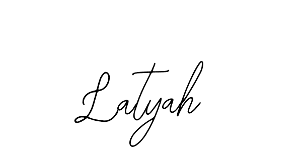 You should practise on your own different ways (Bearetta-2O07w) to write your name (Latyah) in signature. don't let someone else do it for you. Latyah signature style 12 images and pictures png