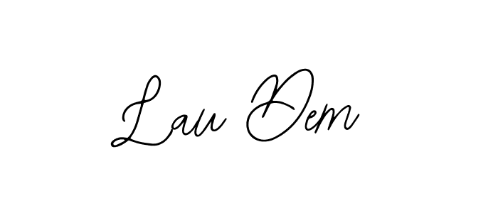 How to make Lau Dem name signature. Use Bearetta-2O07w style for creating short signs online. This is the latest handwritten sign. Lau Dem signature style 12 images and pictures png
