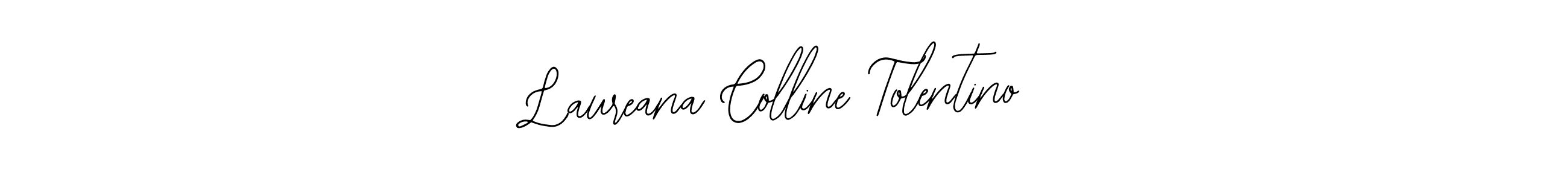 Similarly Bearetta-2O07w is the best handwritten signature design. Signature creator online .You can use it as an online autograph creator for name Laureana Colline Tolentino. Laureana Colline Tolentino signature style 12 images and pictures png