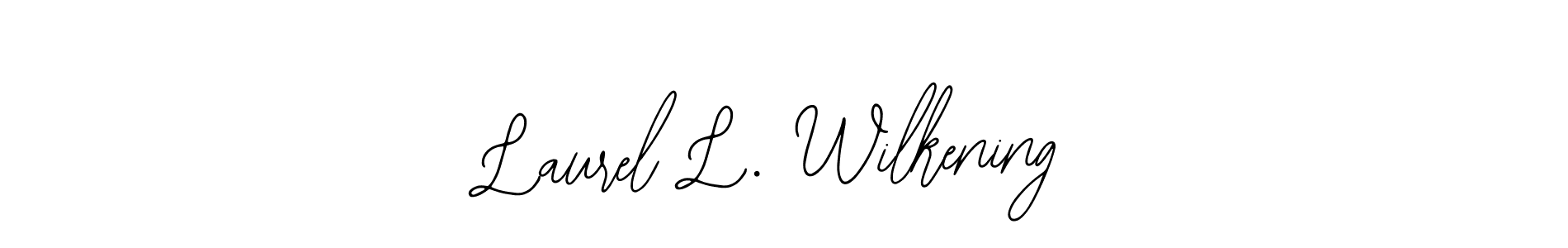 How to make Laurel L. Wilkening name signature. Use Bearetta-2O07w style for creating short signs online. This is the latest handwritten sign. Laurel L. Wilkening signature style 12 images and pictures png