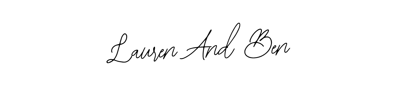 Similarly Bearetta-2O07w is the best handwritten signature design. Signature creator online .You can use it as an online autograph creator for name Lauren And Ben. Lauren And Ben signature style 12 images and pictures png