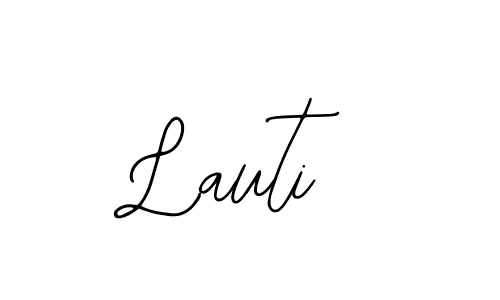 You should practise on your own different ways (Bearetta-2O07w) to write your name (Lauti) in signature. don't let someone else do it for you. Lauti signature style 12 images and pictures png