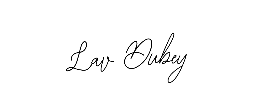The best way (Bearetta-2O07w) to make a short signature is to pick only two or three words in your name. The name Lav Dubey include a total of six letters. For converting this name. Lav Dubey signature style 12 images and pictures png