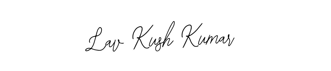 Similarly Bearetta-2O07w is the best handwritten signature design. Signature creator online .You can use it as an online autograph creator for name Lav Kush Kumar. Lav Kush Kumar signature style 12 images and pictures png