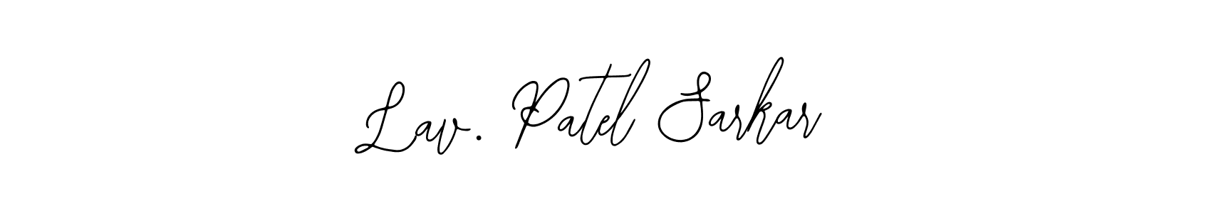 The best way (Bearetta-2O07w) to make a short signature is to pick only two or three words in your name. The name Lav. Patel Sarkar include a total of six letters. For converting this name. Lav. Patel Sarkar signature style 12 images and pictures png