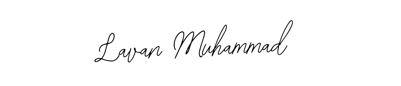 Design your own signature with our free online signature maker. With this signature software, you can create a handwritten (Bearetta-2O07w) signature for name Lavan Muhammad. Lavan Muhammad signature style 12 images and pictures png