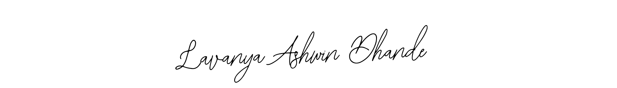 This is the best signature style for the Lavanya Ashwin Dhande name. Also you like these signature font (Bearetta-2O07w). Mix name signature. Lavanya Ashwin Dhande signature style 12 images and pictures png