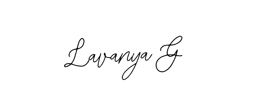 Also You can easily find your signature by using the search form. We will create Lavanya G name handwritten signature images for you free of cost using Bearetta-2O07w sign style. Lavanya G signature style 12 images and pictures png