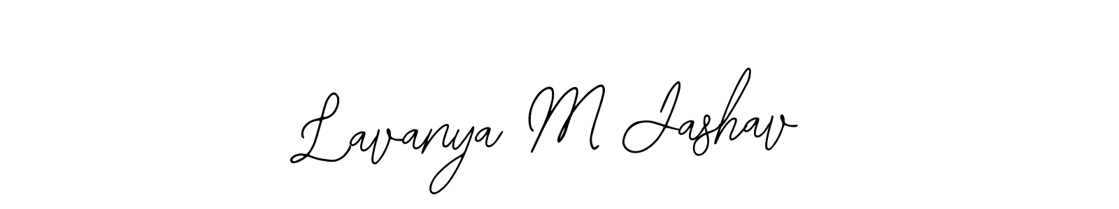 How to make Lavanya M Jashav signature? Bearetta-2O07w is a professional autograph style. Create handwritten signature for Lavanya M Jashav name. Lavanya M Jashav signature style 12 images and pictures png