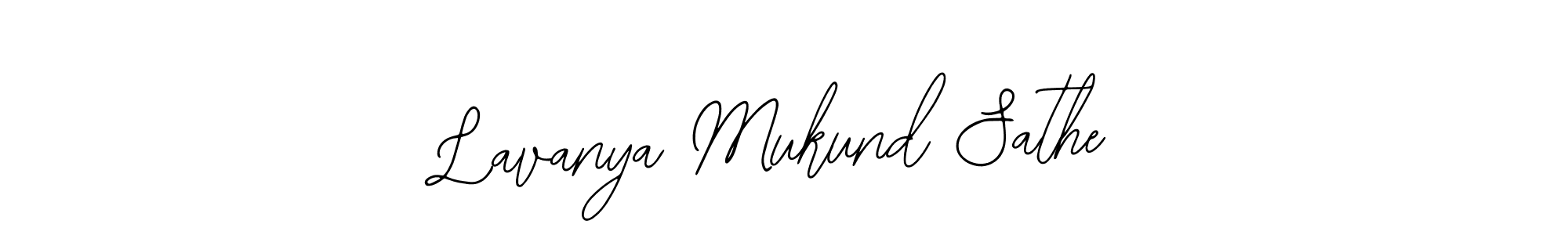 Create a beautiful signature design for name Lavanya Mukund Sathe. With this signature (Bearetta-2O07w) fonts, you can make a handwritten signature for free. Lavanya Mukund Sathe signature style 12 images and pictures png