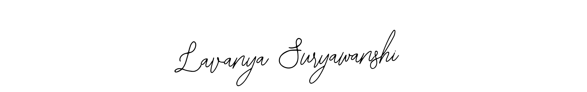 This is the best signature style for the Lavanya Suryawanshi name. Also you like these signature font (Bearetta-2O07w). Mix name signature. Lavanya Suryawanshi signature style 12 images and pictures png
