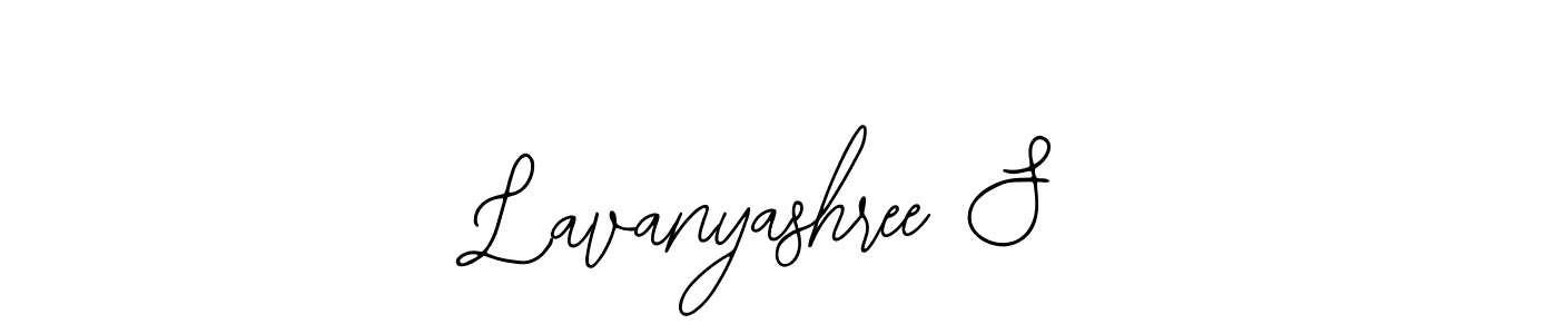 The best way (Bearetta-2O07w) to make a short signature is to pick only two or three words in your name. The name Lavanyashree S include a total of six letters. For converting this name. Lavanyashree S signature style 12 images and pictures png