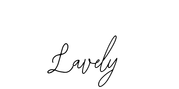 How to make Lavely name signature. Use Bearetta-2O07w style for creating short signs online. This is the latest handwritten sign. Lavely signature style 12 images and pictures png