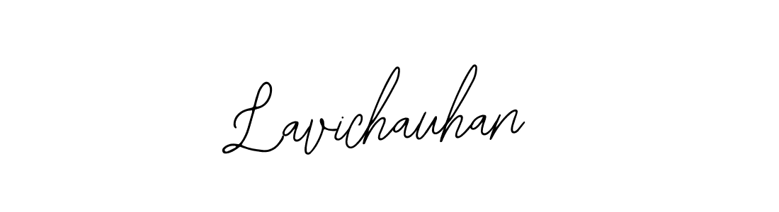 How to make Lavichauhan name signature. Use Bearetta-2O07w style for creating short signs online. This is the latest handwritten sign. Lavichauhan signature style 12 images and pictures png