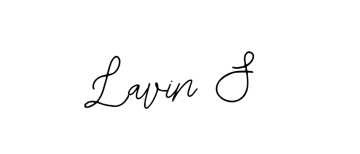 How to make Lavin S name signature. Use Bearetta-2O07w style for creating short signs online. This is the latest handwritten sign. Lavin S signature style 12 images and pictures png