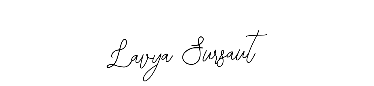 Bearetta-2O07w is a professional signature style that is perfect for those who want to add a touch of class to their signature. It is also a great choice for those who want to make their signature more unique. Get Lavya Sursaut name to fancy signature for free. Lavya Sursaut signature style 12 images and pictures png