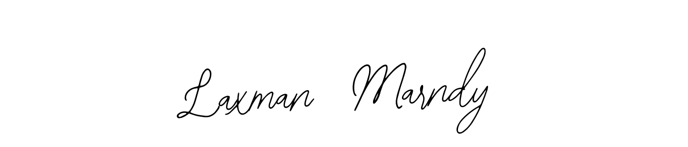 You should practise on your own different ways (Bearetta-2O07w) to write your name (Laxman  Marndy) in signature. don't let someone else do it for you. Laxman  Marndy signature style 12 images and pictures png