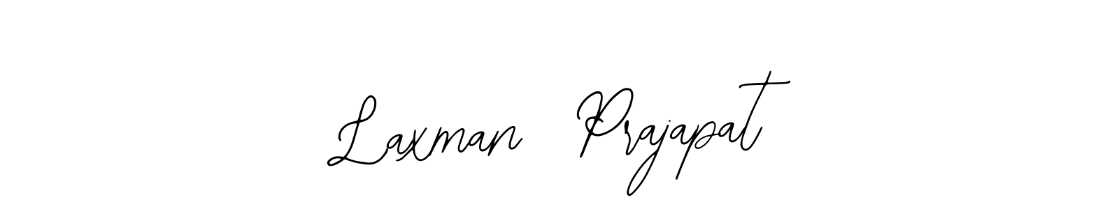How to make Laxman  Prajapat name signature. Use Bearetta-2O07w style for creating short signs online. This is the latest handwritten sign. Laxman  Prajapat signature style 12 images and pictures png