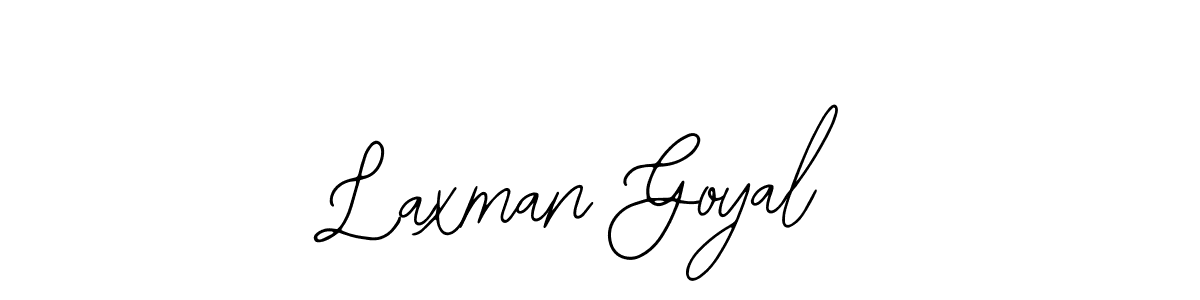 How to make Laxman Goyal name signature. Use Bearetta-2O07w style for creating short signs online. This is the latest handwritten sign. Laxman Goyal signature style 12 images and pictures png