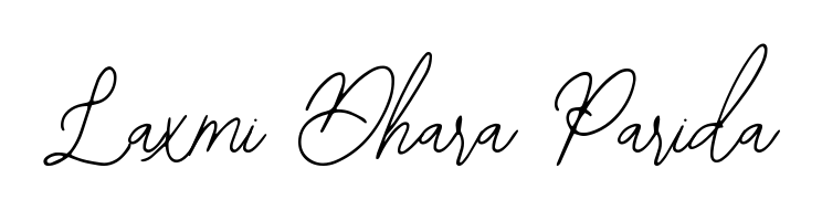 A modern signature idea for name Laxmi Dhara Parida using Bearetta-2O07w font. Clean strokes and elegant curves make it stand out instantly. Laxmi Dhara Parida signature style 12 images and pictures png