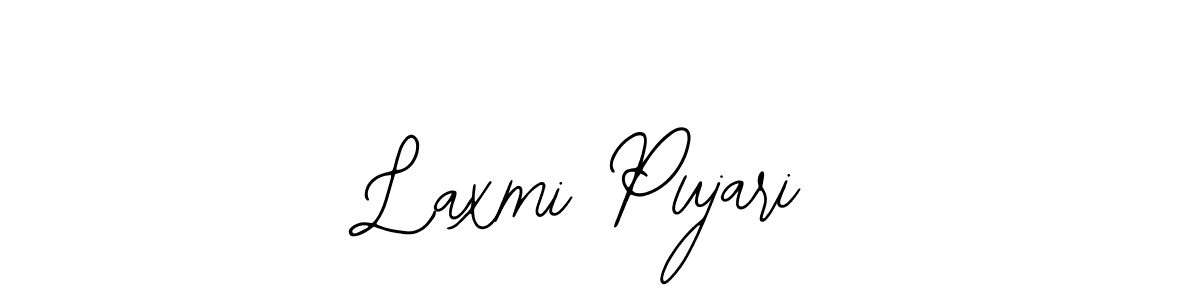 How to Draw Laxmi Pujari signature style? Bearetta-2O07w is a latest design signature styles for name Laxmi Pujari. Laxmi Pujari signature style 12 images and pictures png