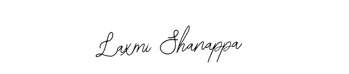 How to make Laxmi Shanappa name signature. Use Bearetta-2O07w style for creating short signs online. This is the latest handwritten sign. Laxmi Shanappa signature style 12 images and pictures png