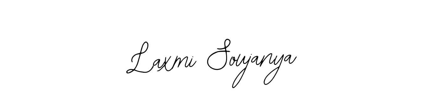 How to make Laxmi Soujanya name signature. Use Bearetta-2O07w style for creating short signs online. This is the latest handwritten sign. Laxmi Soujanya signature style 12 images and pictures png