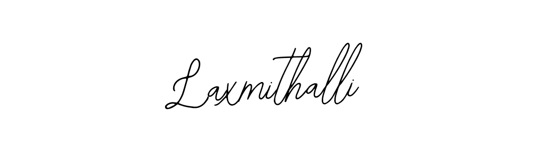 Use a signature maker to create a handwritten signature online. With this signature software, you can design (Bearetta-2O07w) your own signature for name Laxmithalli. Laxmithalli signature style 12 images and pictures png