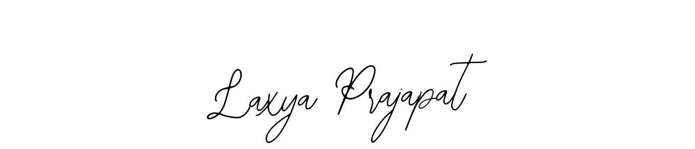 Bearetta-2O07w is a professional signature style that is perfect for those who want to add a touch of class to their signature. It is also a great choice for those who want to make their signature more unique. Get Laxya Prajapat name to fancy signature for free. Laxya Prajapat signature style 12 images and pictures png