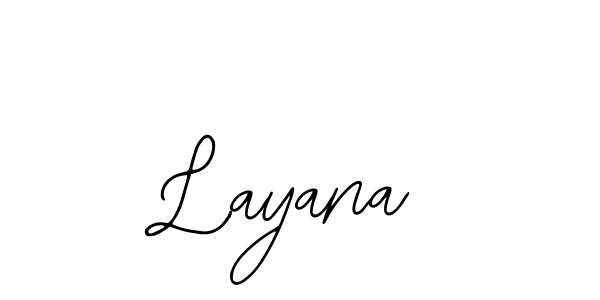 Use a signature maker to create a handwritten signature online. With this signature software, you can design (Bearetta-2O07w) your own signature for name Layana. Layana signature style 12 images and pictures png