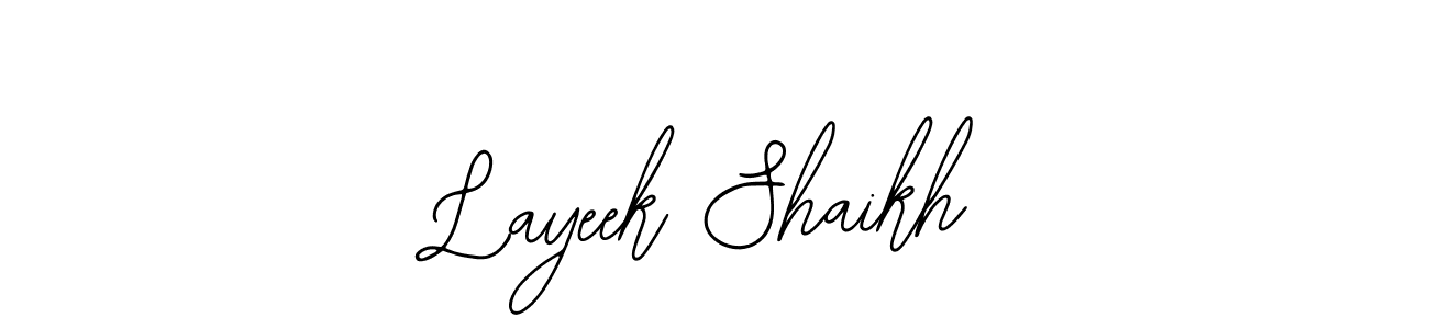 See photos of Layeek Shaikh official signature by Spectra . Check more albums & portfolios. Read reviews & check more about Bearetta-2O07w font. Layeek Shaikh signature style 12 images and pictures png