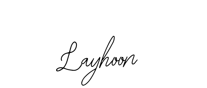 Design your own signature with our free online signature maker. With this signature software, you can create a handwritten (Bearetta-2O07w) signature for name Layhoon. Layhoon signature style 12 images and pictures png