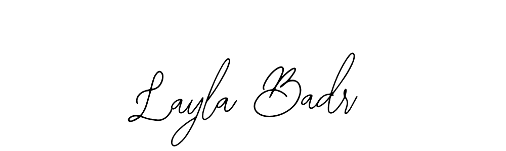 Use a signature maker to create a handwritten signature online. With this signature software, you can design (Bearetta-2O07w) your own signature for name Layla Badr. Layla Badr signature style 12 images and pictures png