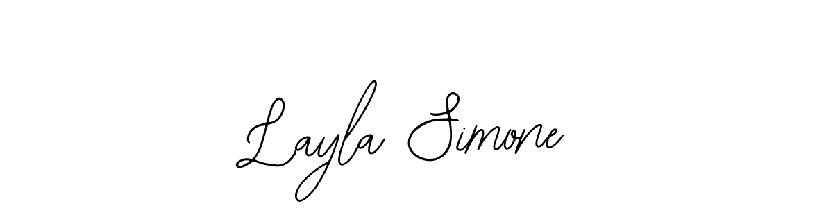 if you are searching for the best signature style for your name Layla Simone. so please give up your signature search. here we have designed multiple signature styles  using Bearetta-2O07w. Layla Simone signature style 12 images and pictures png