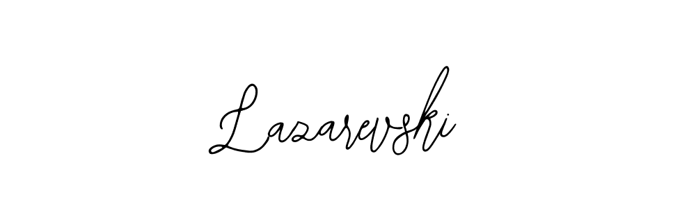 Design your own signature with our free online signature maker. With this signature software, you can create a handwritten (Bearetta-2O07w) signature for name Lazarevski. Lazarevski signature style 12 images and pictures png