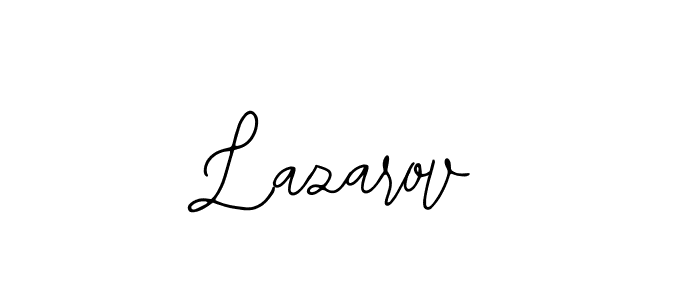 How to make Lazarov name signature. Use Bearetta-2O07w style for creating short signs online. This is the latest handwritten sign. Lazarov signature style 12 images and pictures png