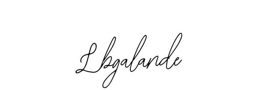 The best way (Bearetta-2O07w) to make a short signature is to pick only two or three words in your name. The name Lbgalande include a total of six letters. For converting this name. Lbgalande signature style 12 images and pictures png