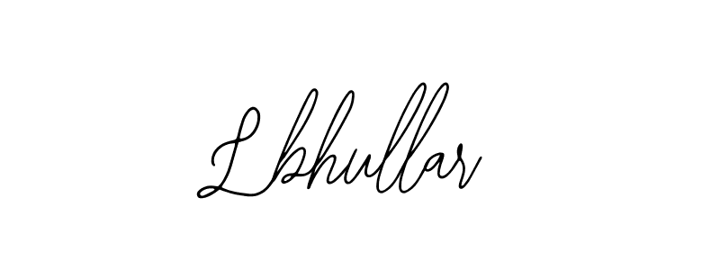 How to make Lbhullar name signature. Use Bearetta-2O07w style for creating short signs online. This is the latest handwritten sign. Lbhullar signature style 12 images and pictures png