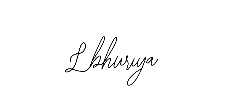 if you are searching for the best signature style for your name Lbhuriya. so please give up your signature search. here we have designed multiple signature styles  using Bearetta-2O07w. Lbhuriya signature style 12 images and pictures png